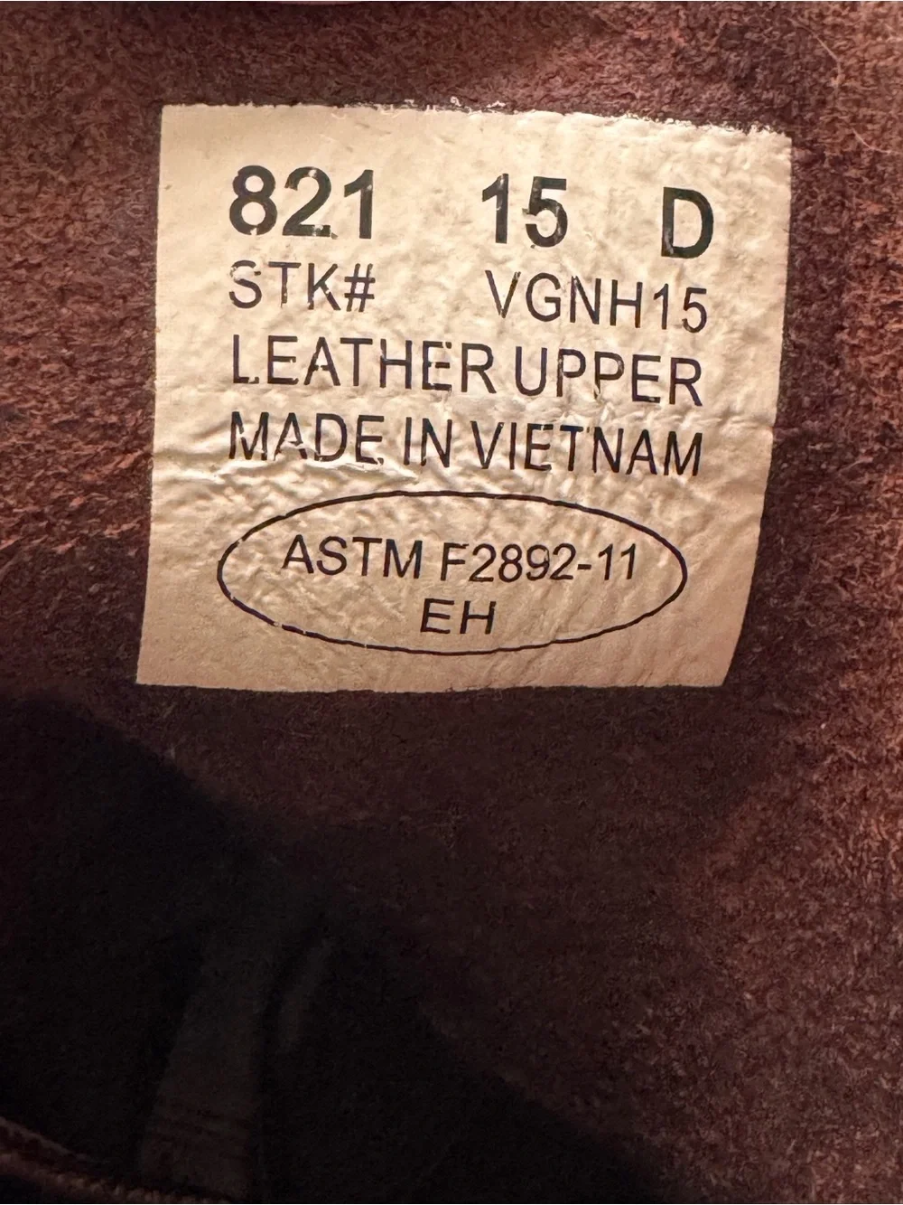 Carolina 821 Logger Work Boots Men’s 15D Brown Soft Toe EH Leather